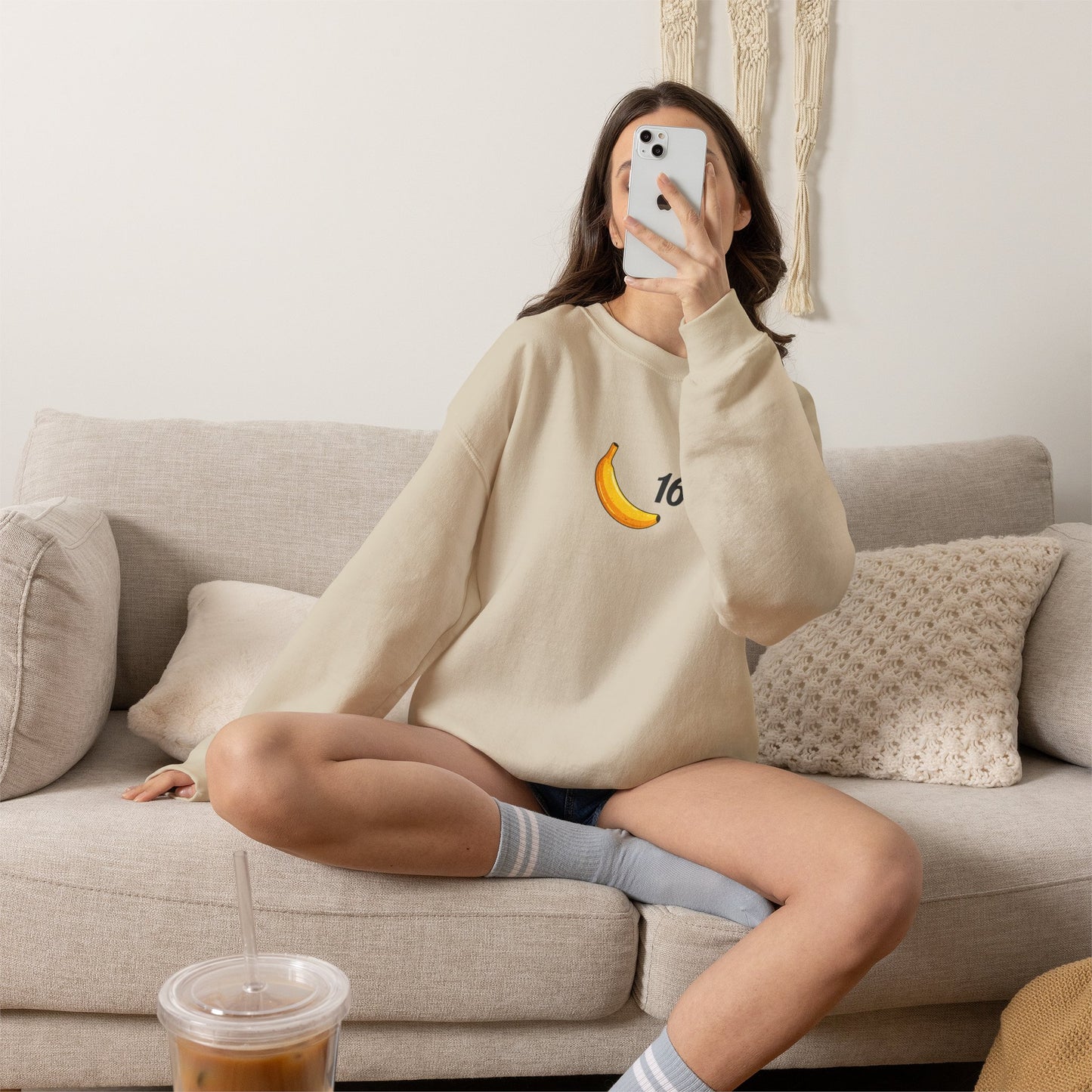 Banana 16 Crewneck Charles Leclerc Inspired Sweatshirt