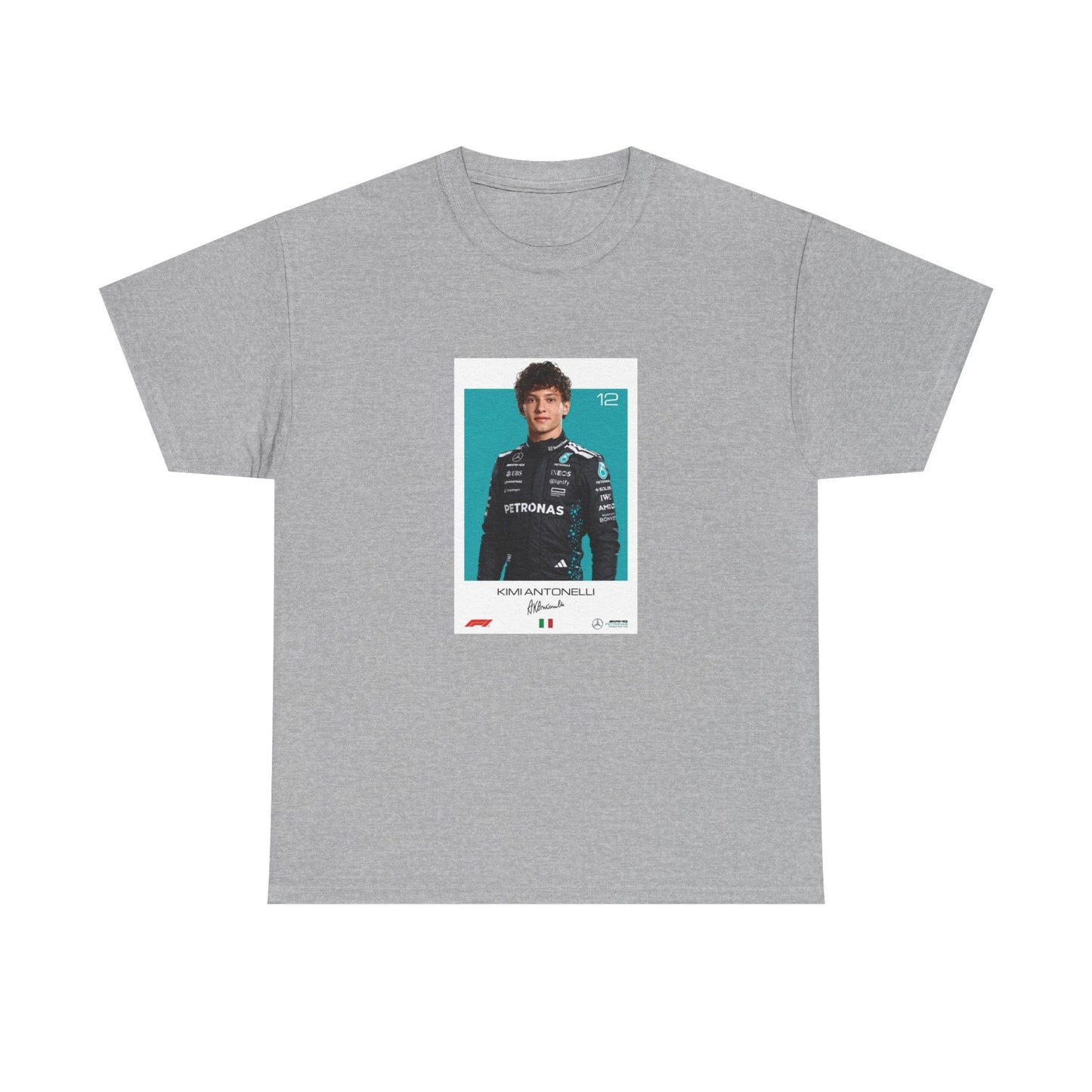 Kimi Antonelli Tee | Motorsport Helmet Graphic, Racing Suit