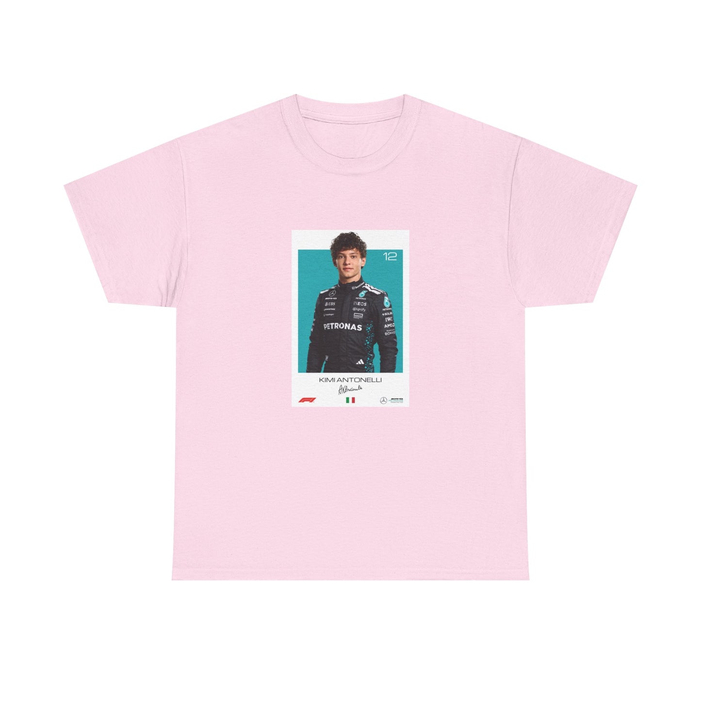 Kimi Antonelli Tee | Motorsport Helmet Graphic, Racing Suit