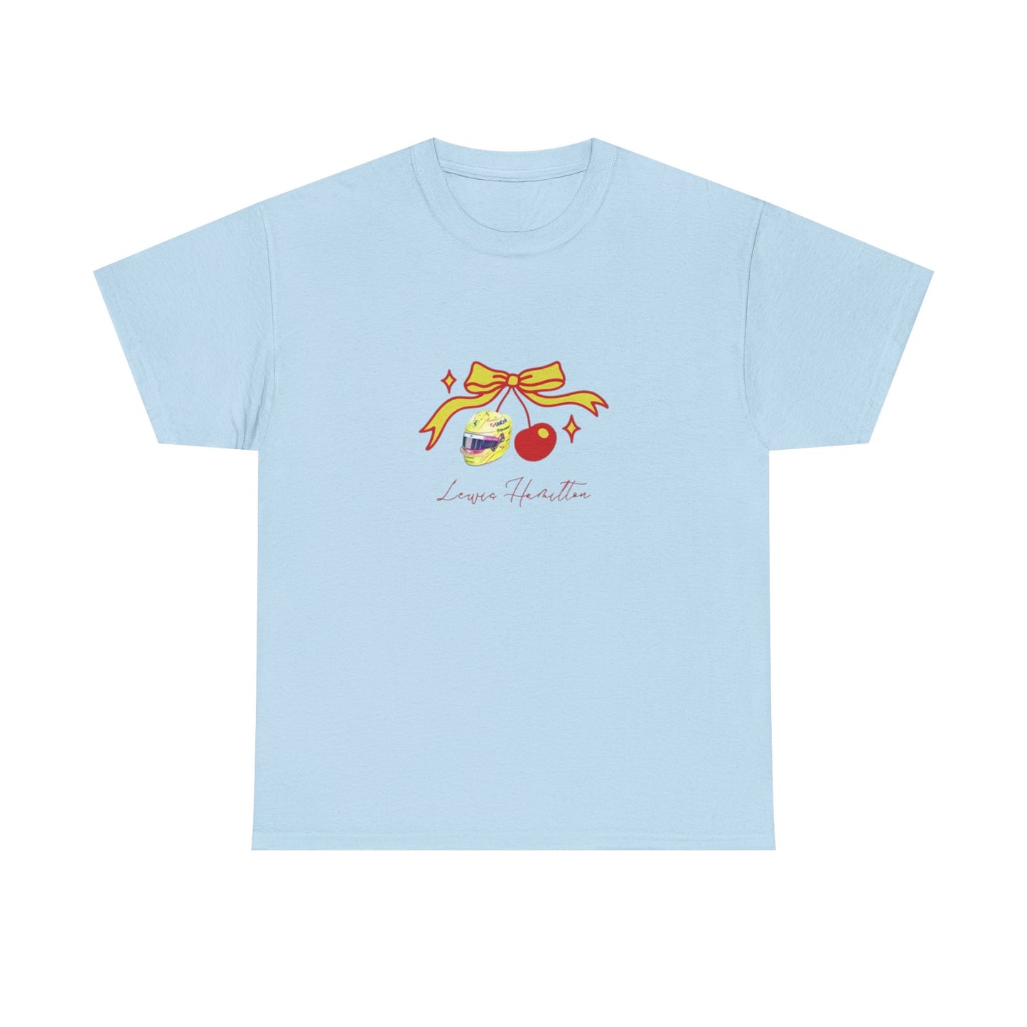 Lewis Hamilton Ribbon Ornament Tee | Cute Glass Baubles Illustration