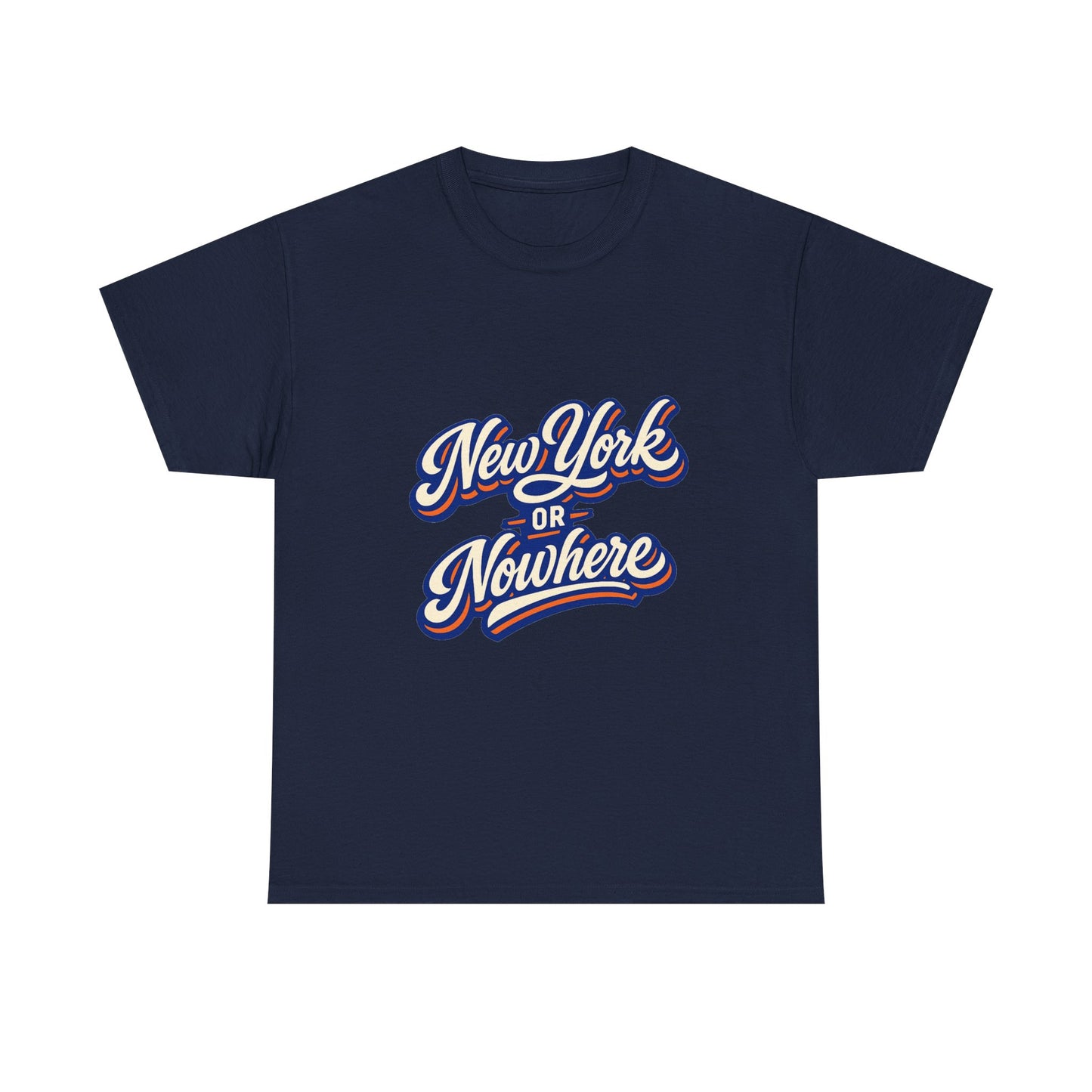 New York or Nowhere T-Shirt | Vintage Script NYC Tee
