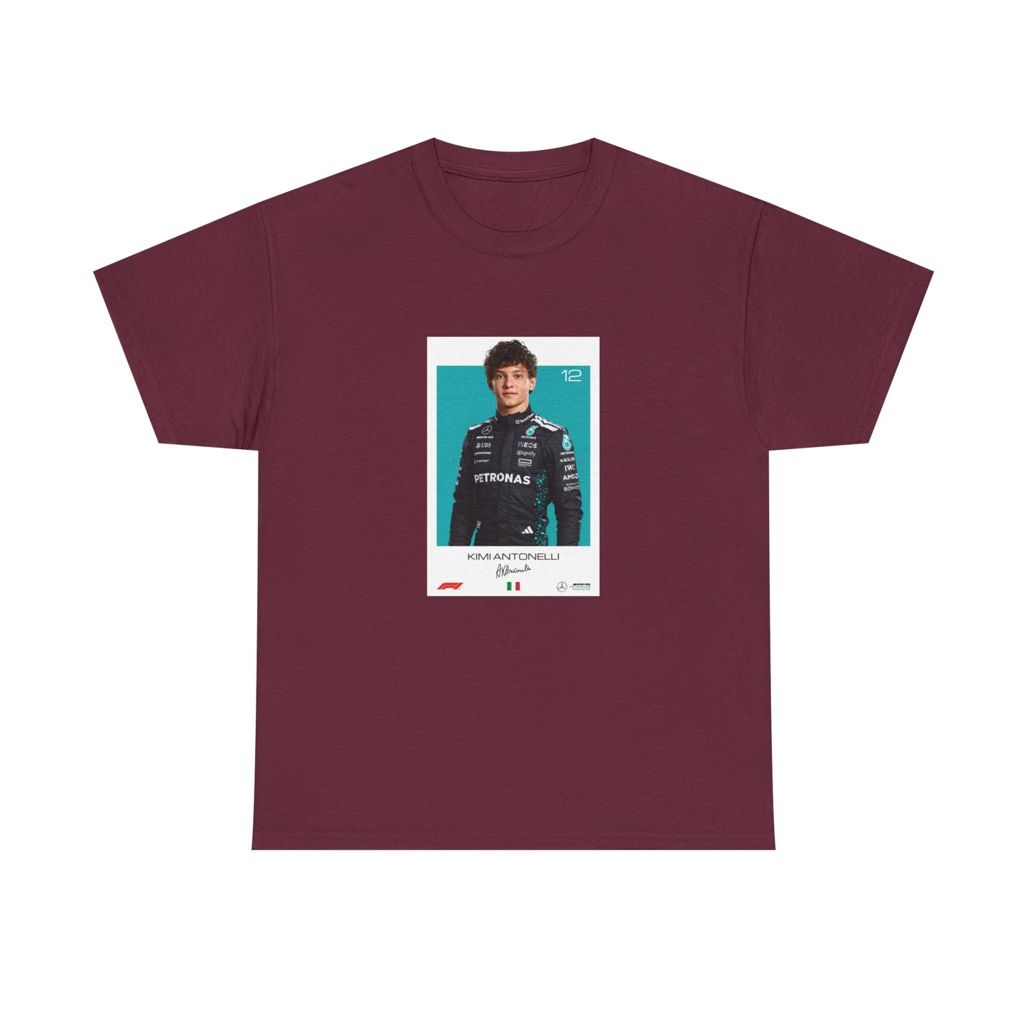 Kimi Antonelli Tee | Motorsport Helmet Graphic, Racing Suit
