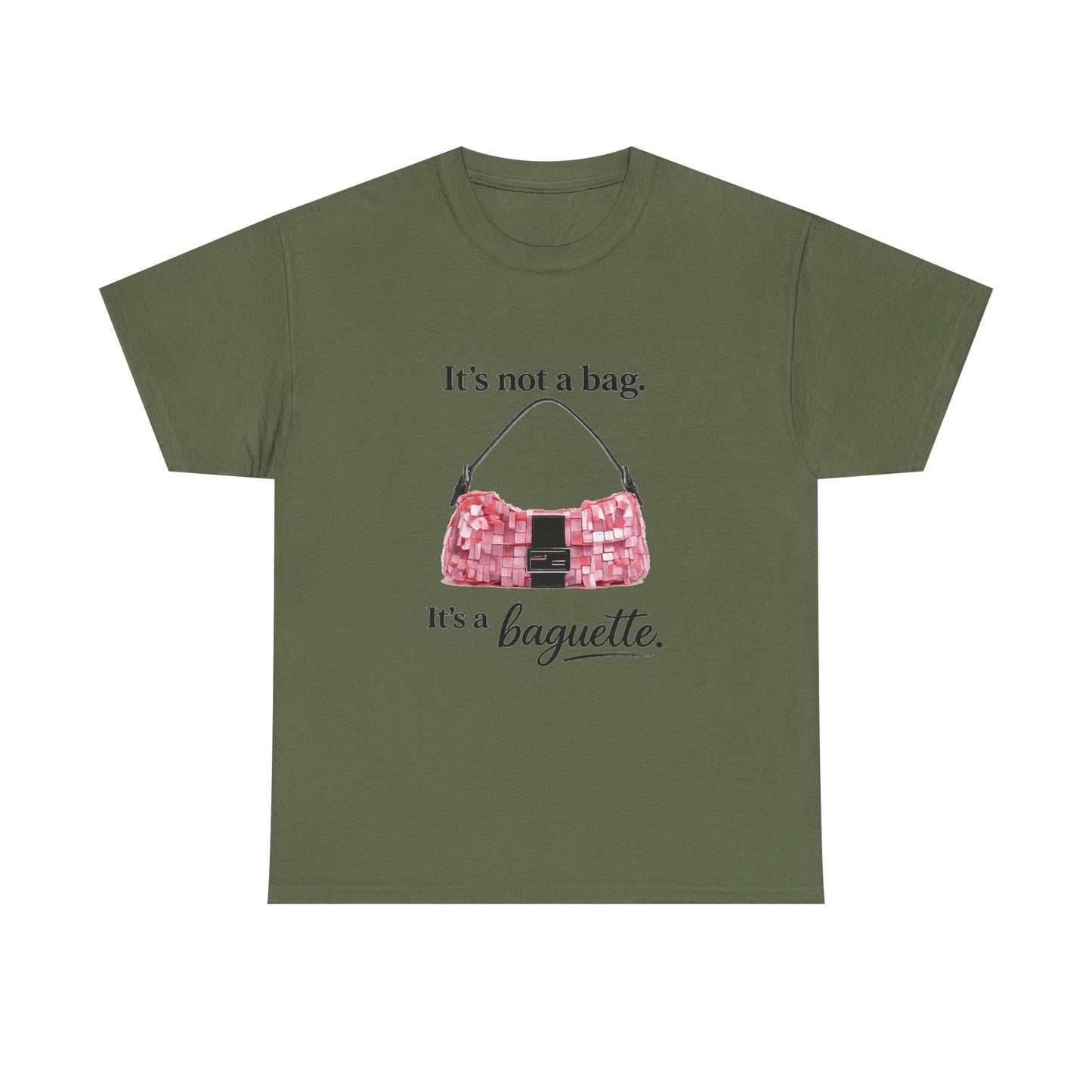 Baguette Purse Graphic Tee – "It's not a bag. It's a baguette." Fashion T‑Shirt