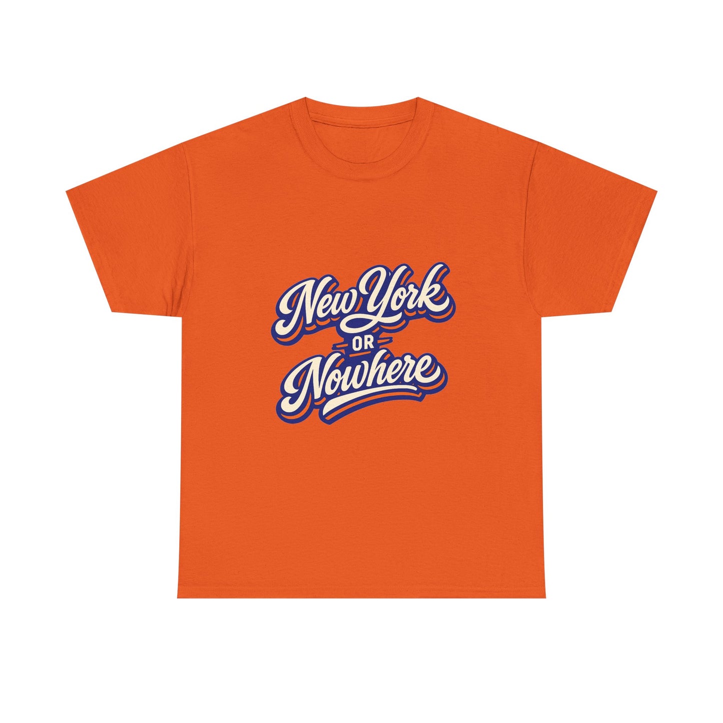 New York or Nowhere T-Shirt | Vintage Script NYC Tee