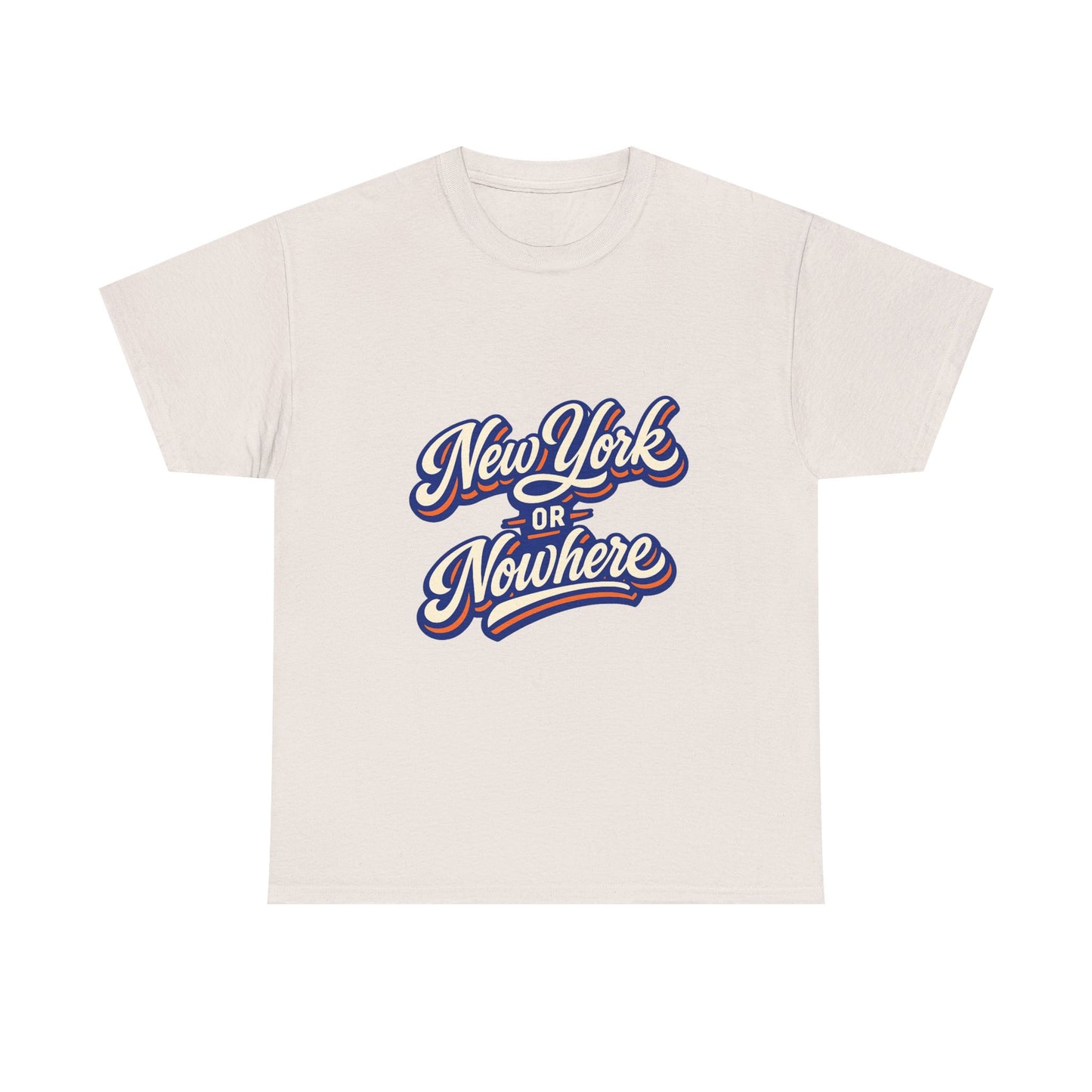 New York or Nowhere T-Shirt | Vintage Script NYC Tee