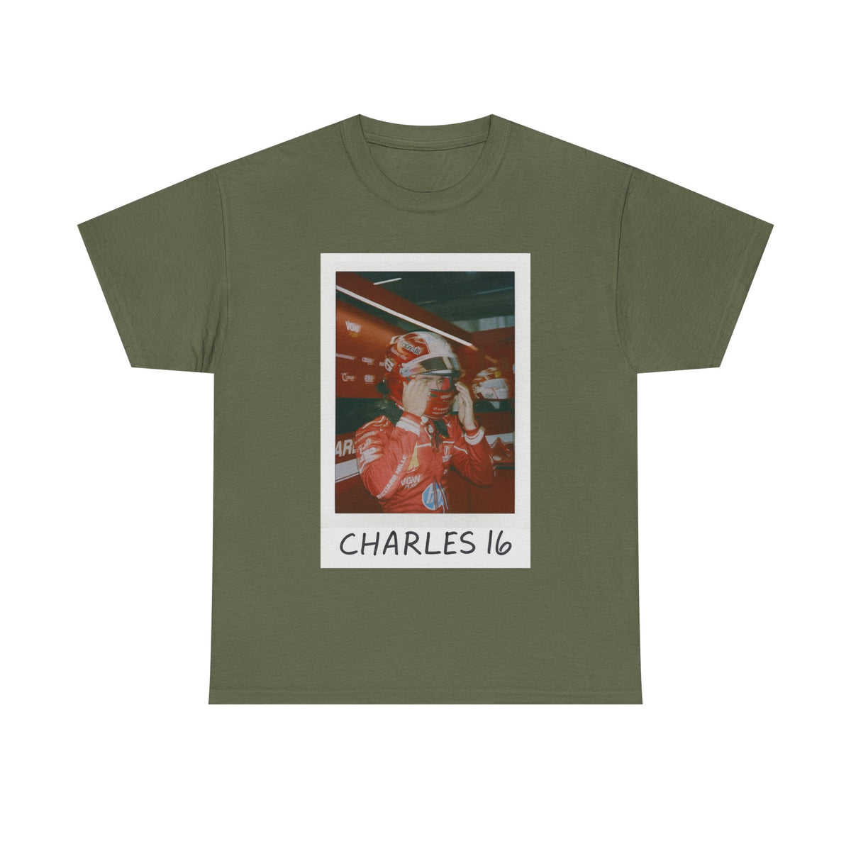 Charles Leclerc 16 F1 Polaroid T-Shirt