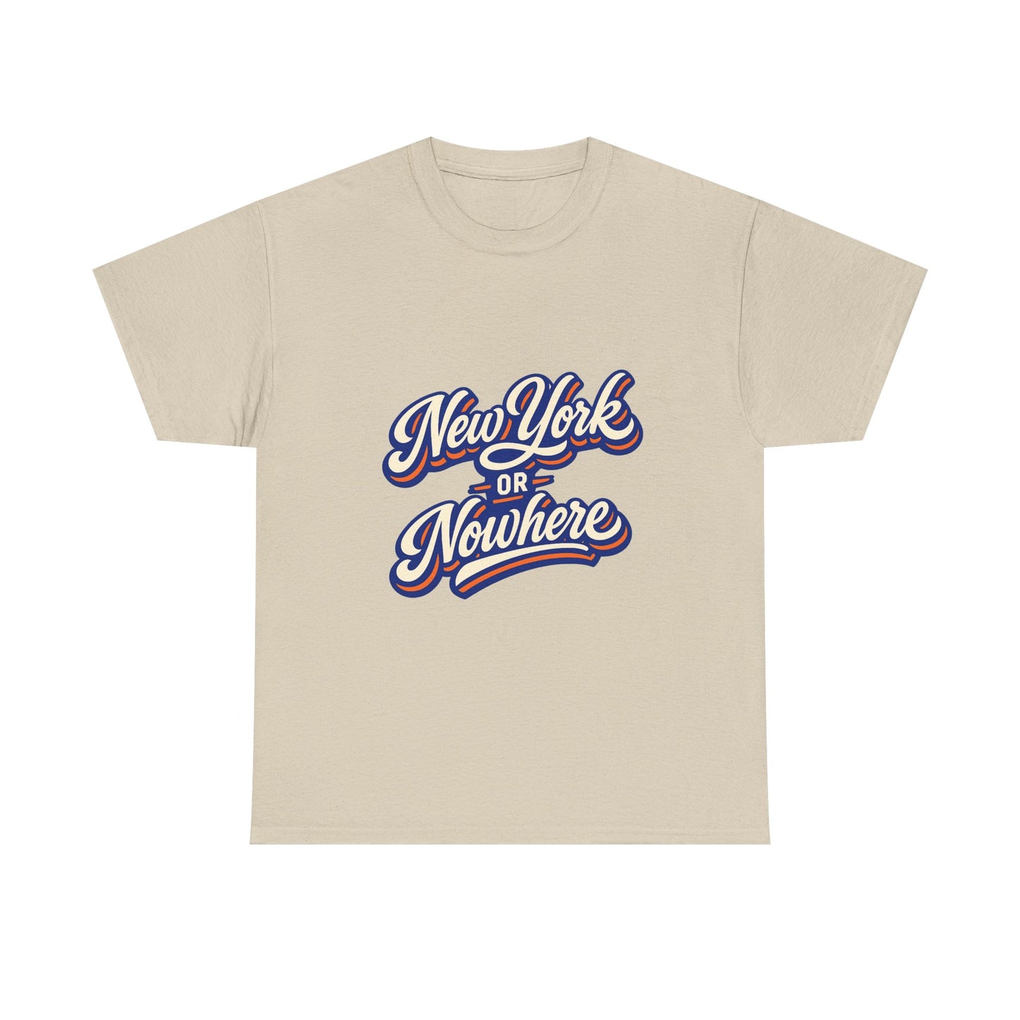 New York or Nowhere T-Shirt | Vintage Script NYC Tee
