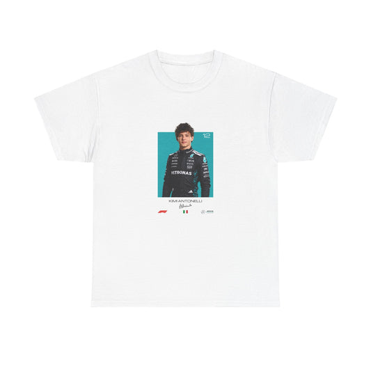 Kimi Antonelli Tee | Motorsport Helmet Graphic, Racing Suit