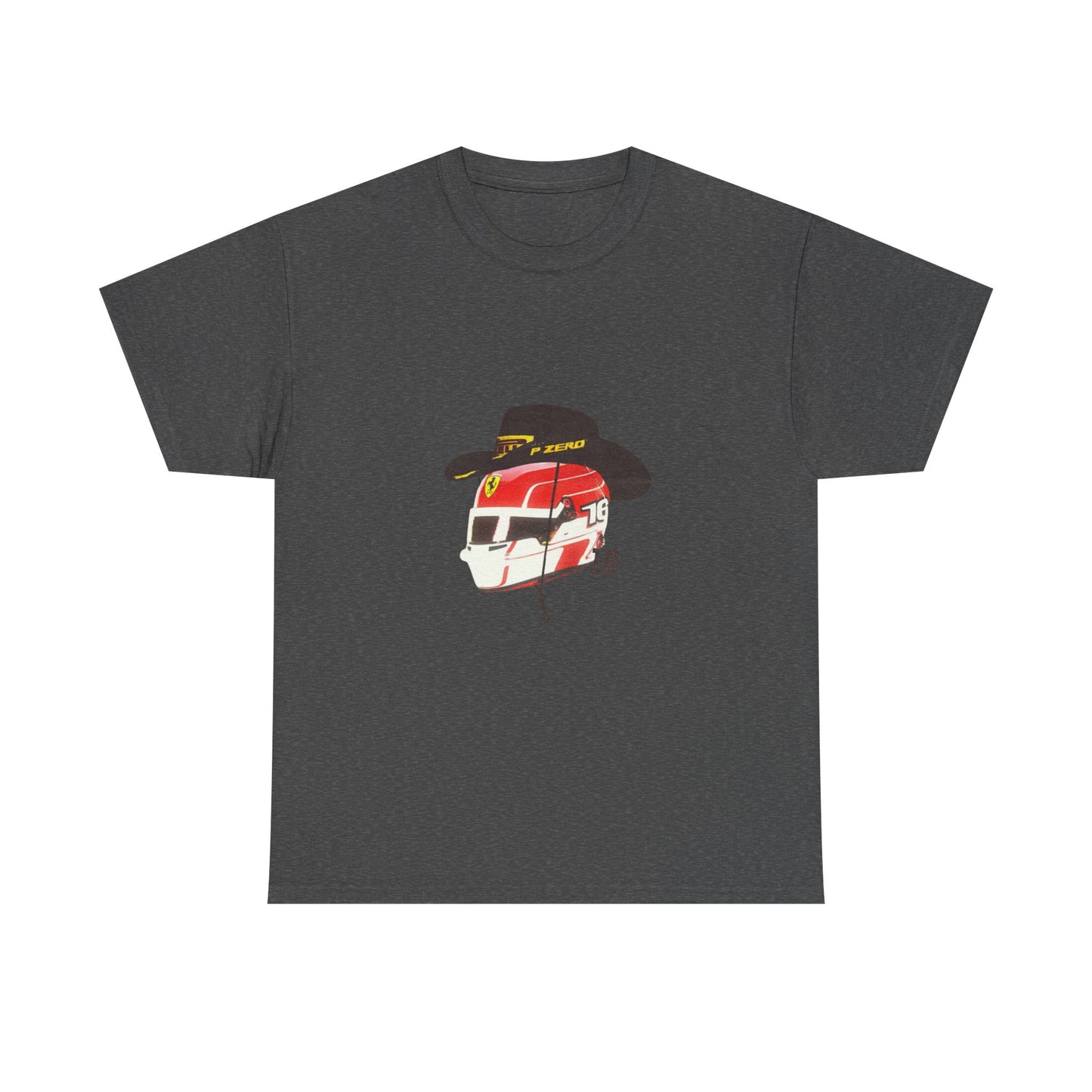 Cowboy Hat Leclerc Inspired Helmet T-Shirt