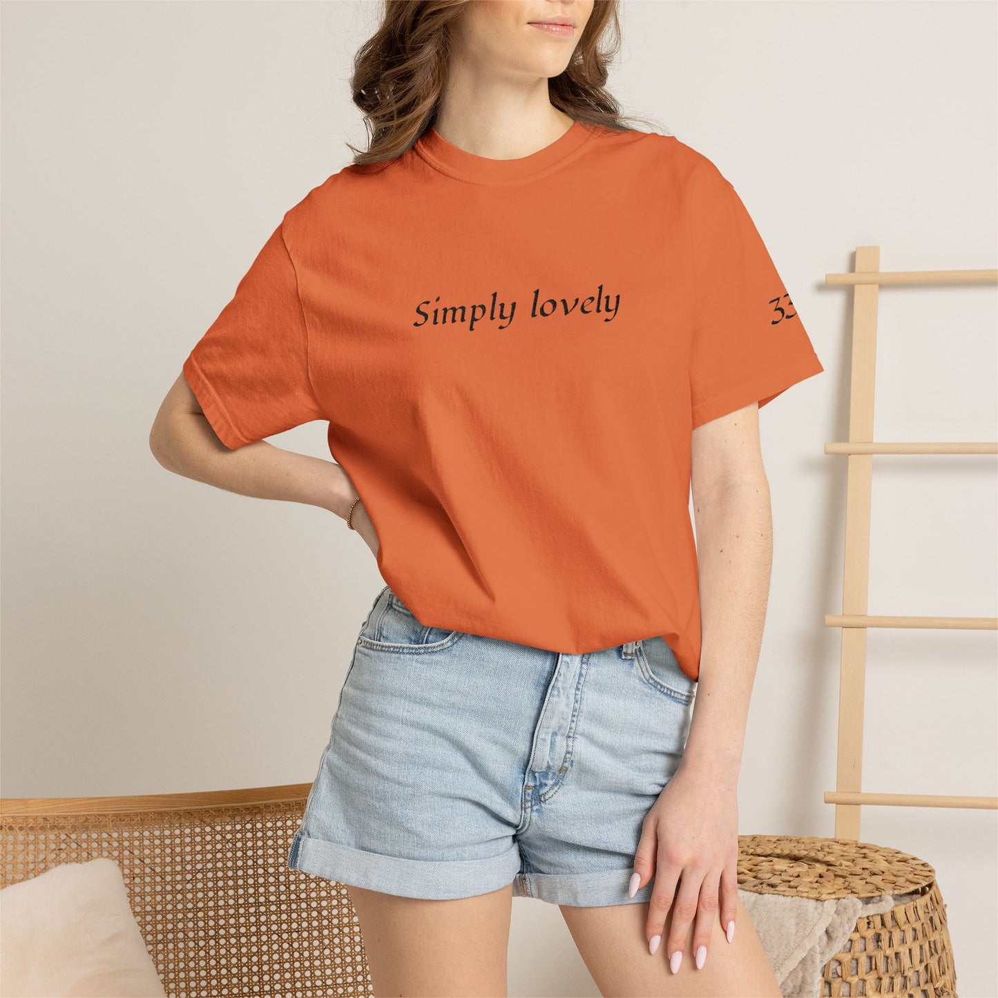 Simply Lovely Emroidered T-Shirt with 333 Angel Number