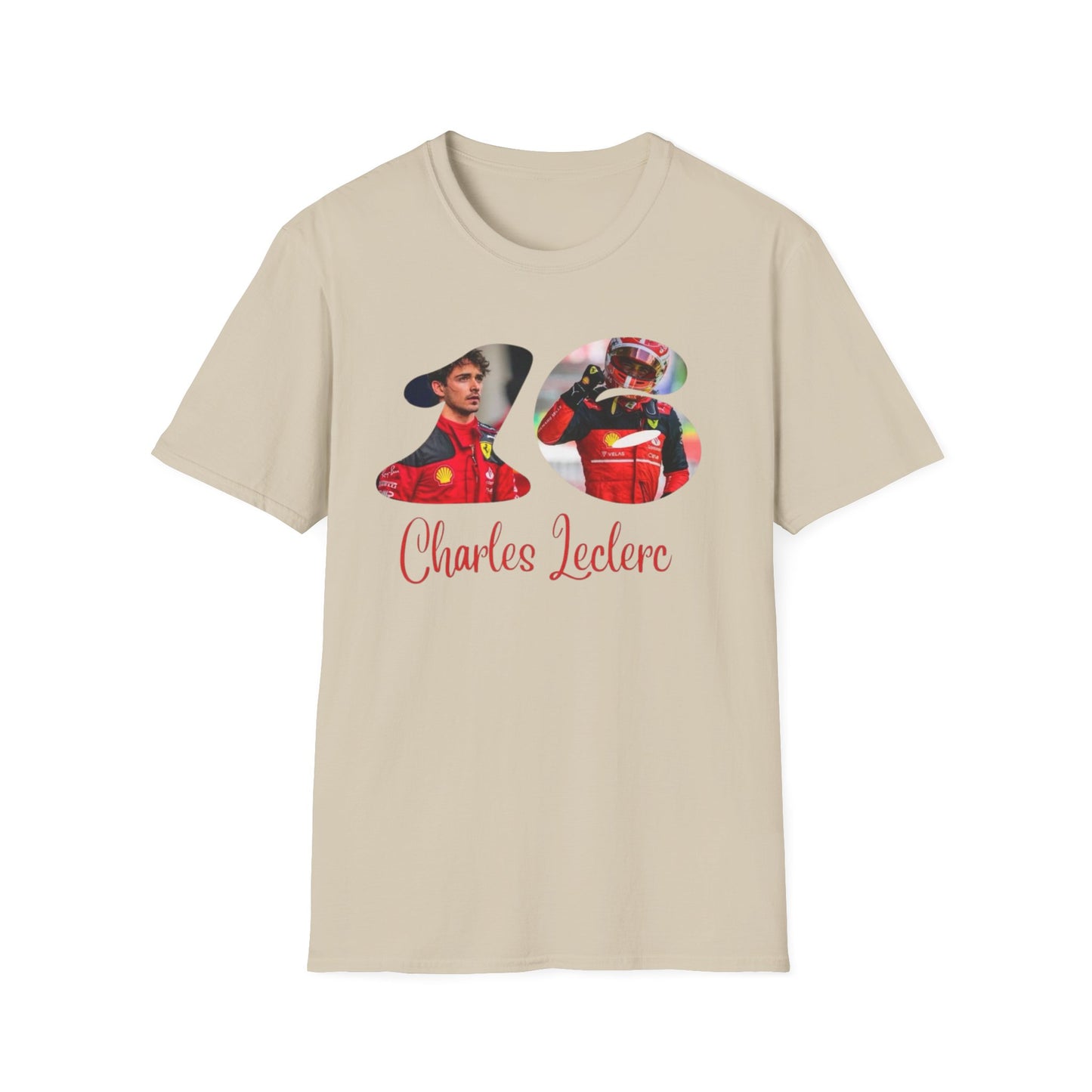 Charles Leclerc Photo Collage T-Shirt | F1 Racing Driver Tee