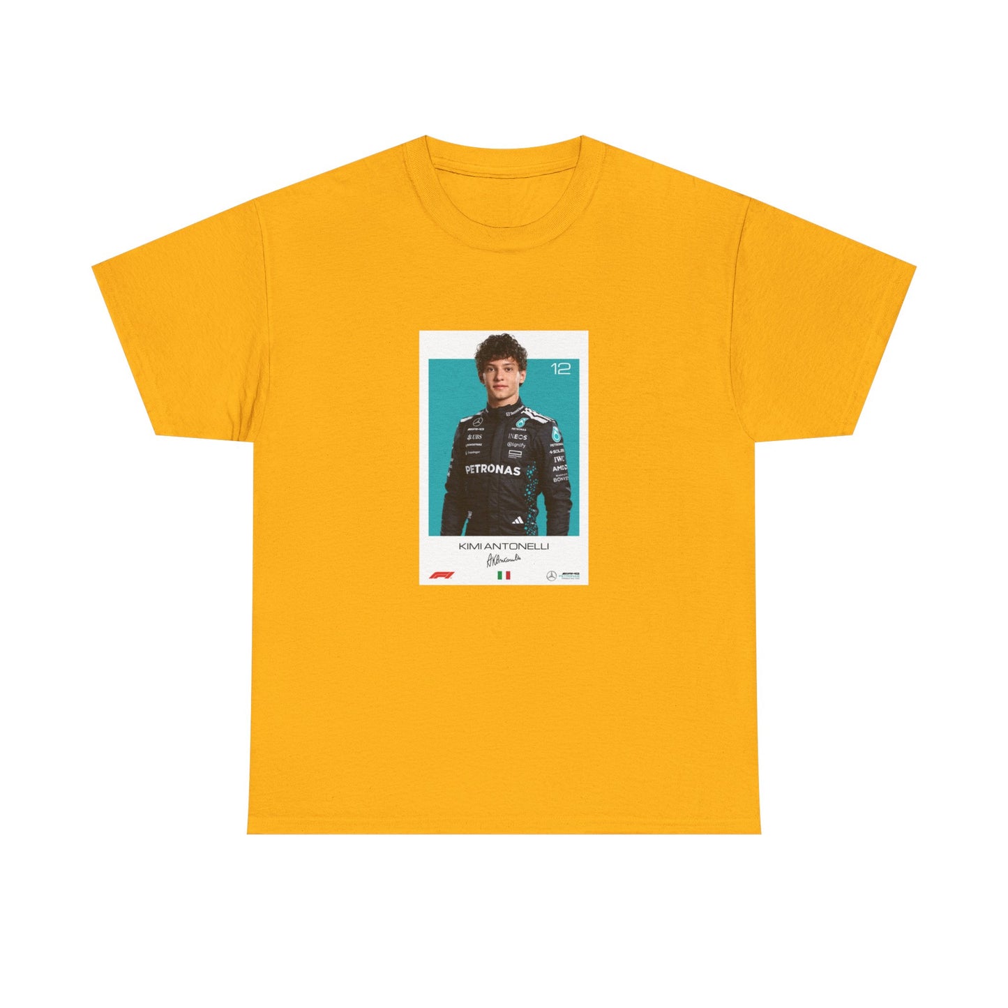 Kimi Antonelli Tee | Motorsport Helmet Graphic, Racing Suit