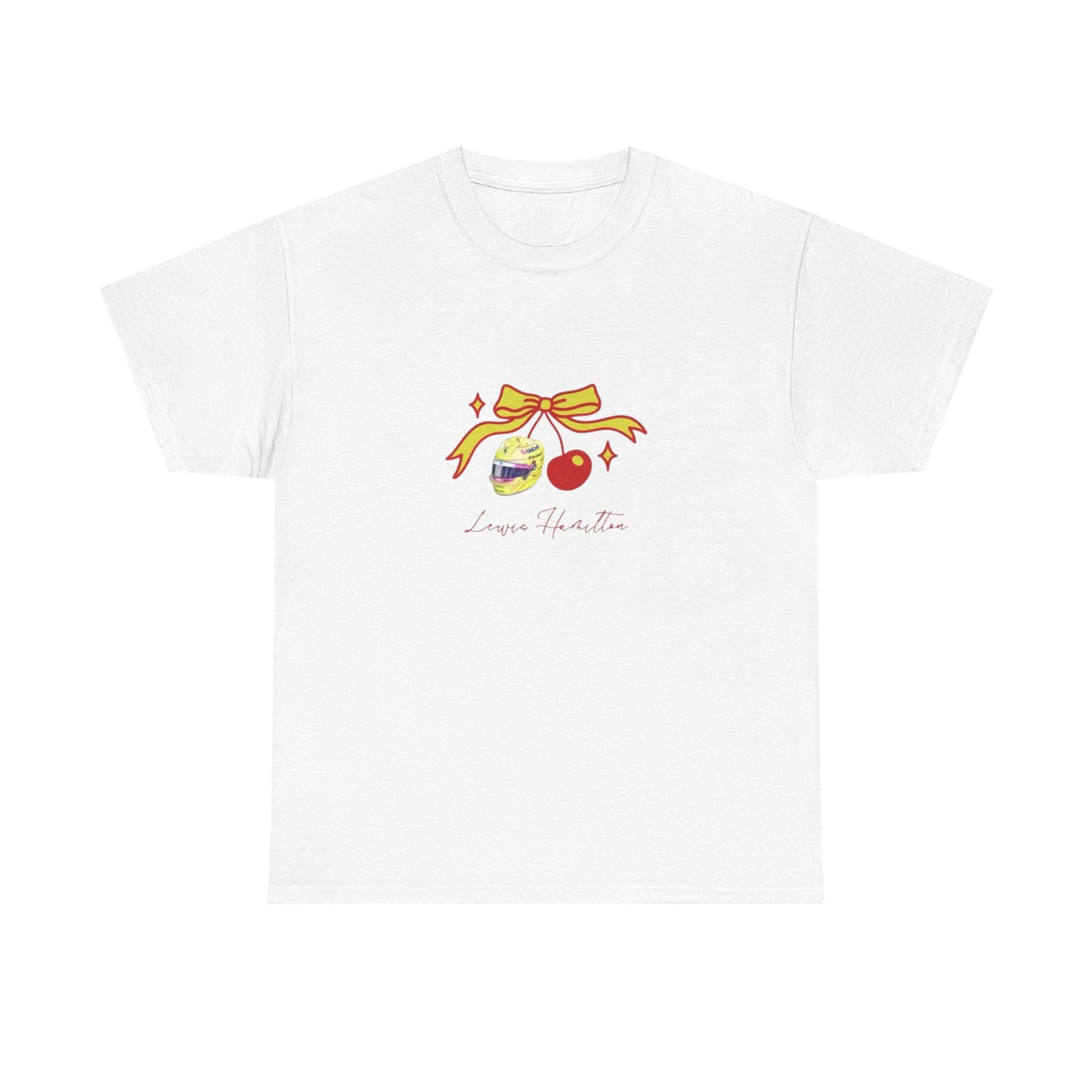 Lewis Hamilton Ribbon Ornament Tee | Cute Glass Baubles Illustration