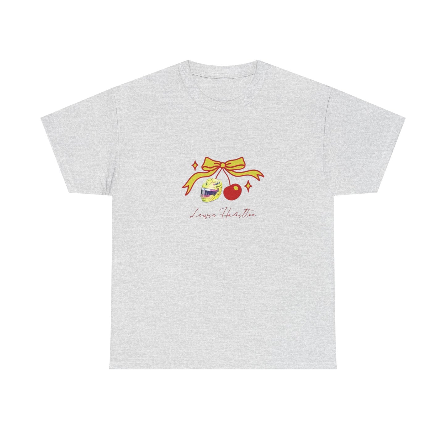 Lewis Hamilton Ribbon Ornament Tee | Cute Glass Baubles Illustration