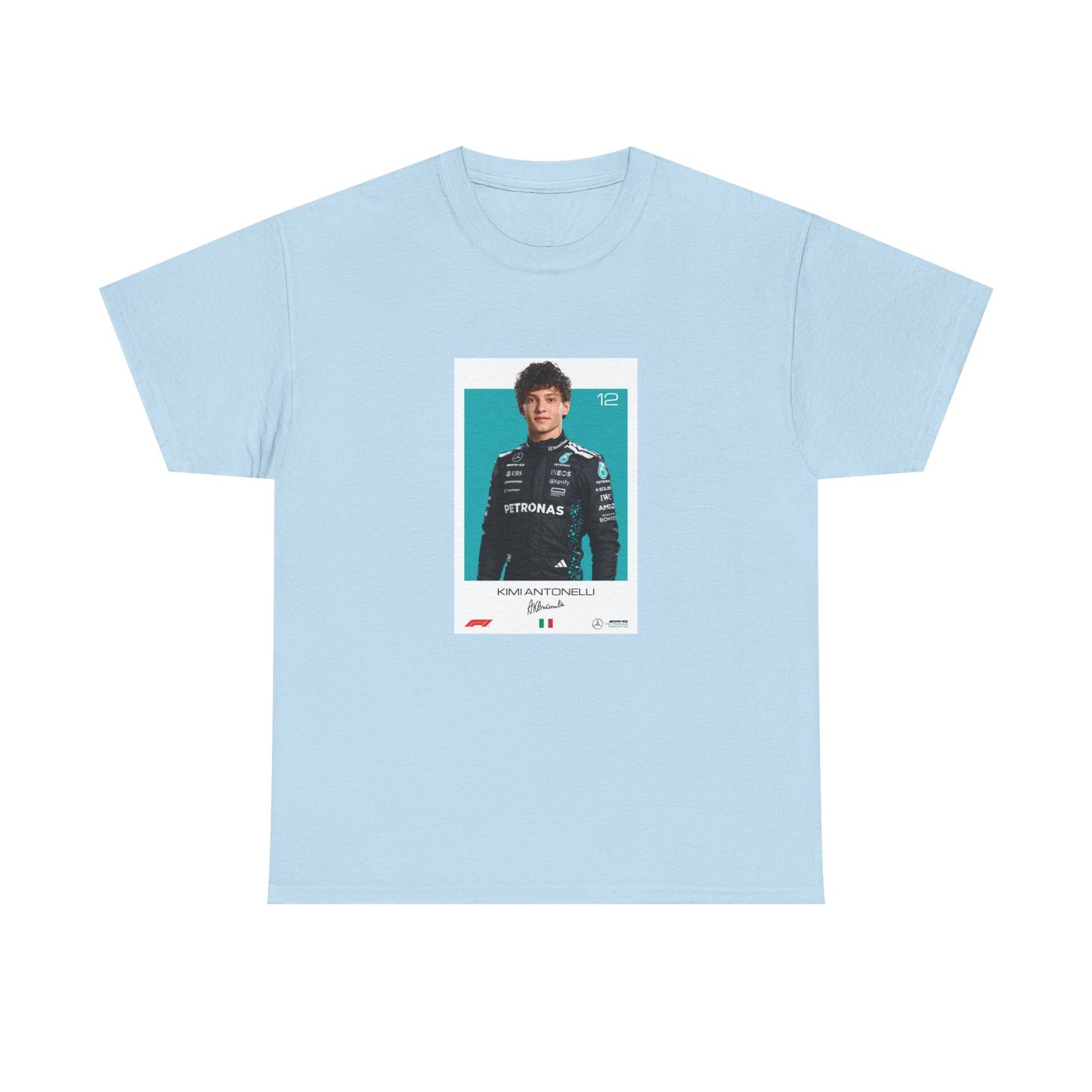 Kimi Antonelli Tee | Motorsport Helmet Graphic, Racing Suit