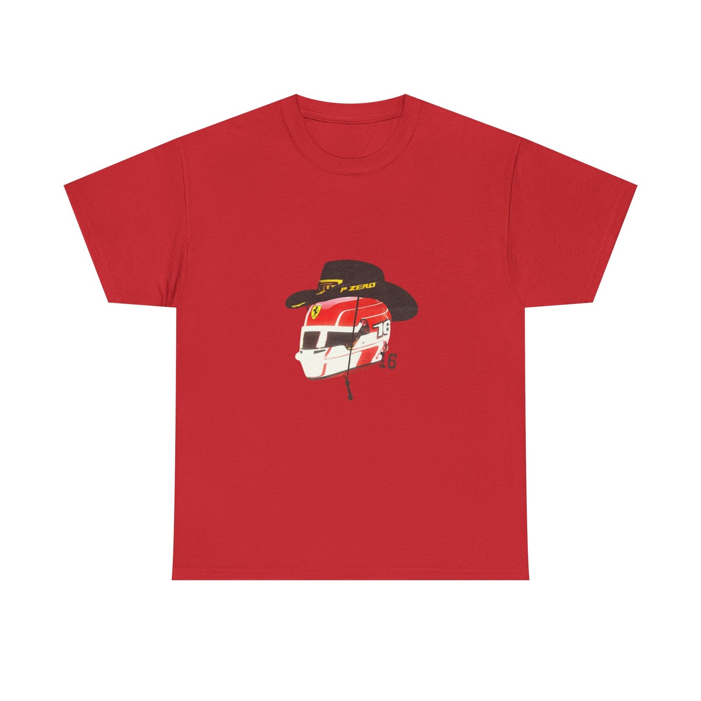 Cowboy Hat Leclerc Inspired Helmet T-Shirt