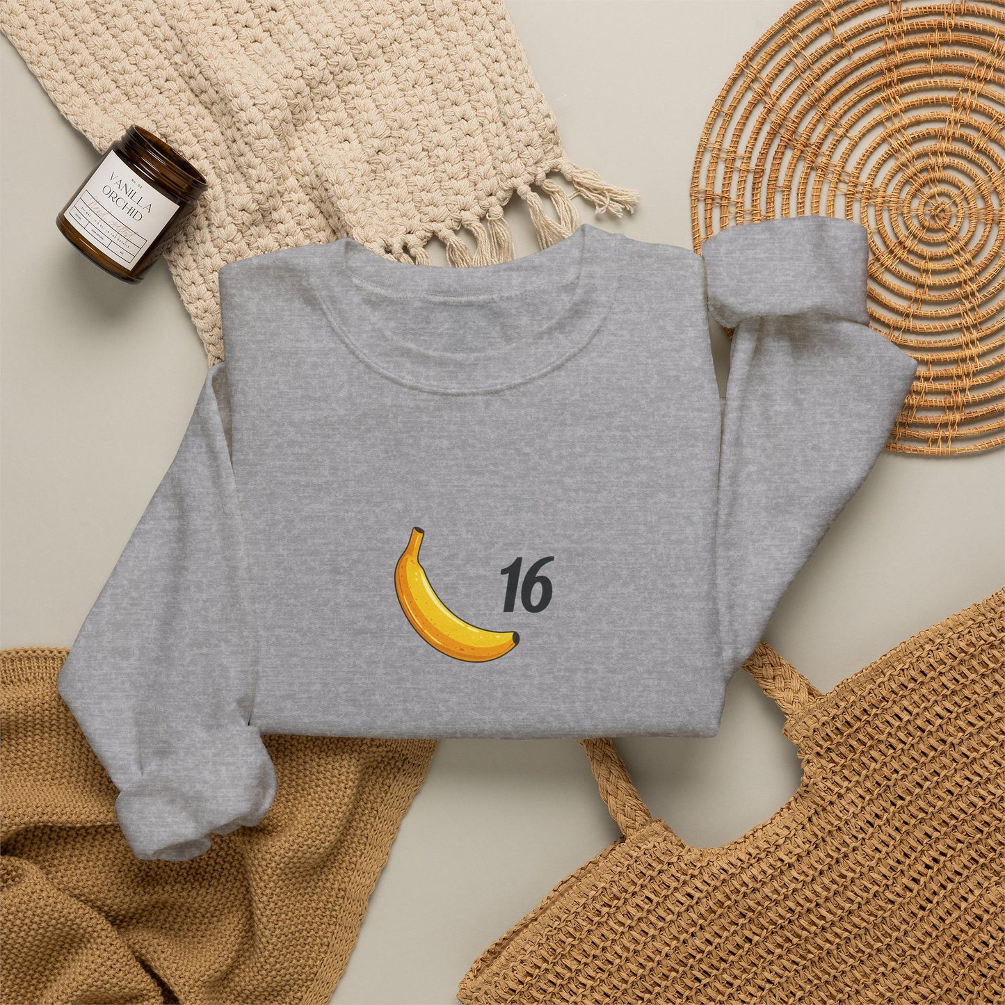 Banana 16 Crewneck Charles Leclerc Inspired Sweatshirt