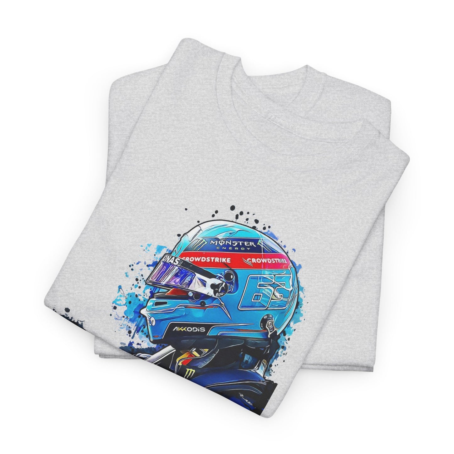 George Russell Race Helmet Driver illustration T-Shirt