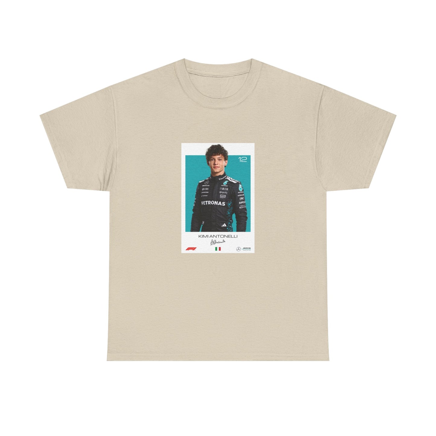 Kimi Antonelli Tee | Motorsport Helmet Graphic, Racing Suit