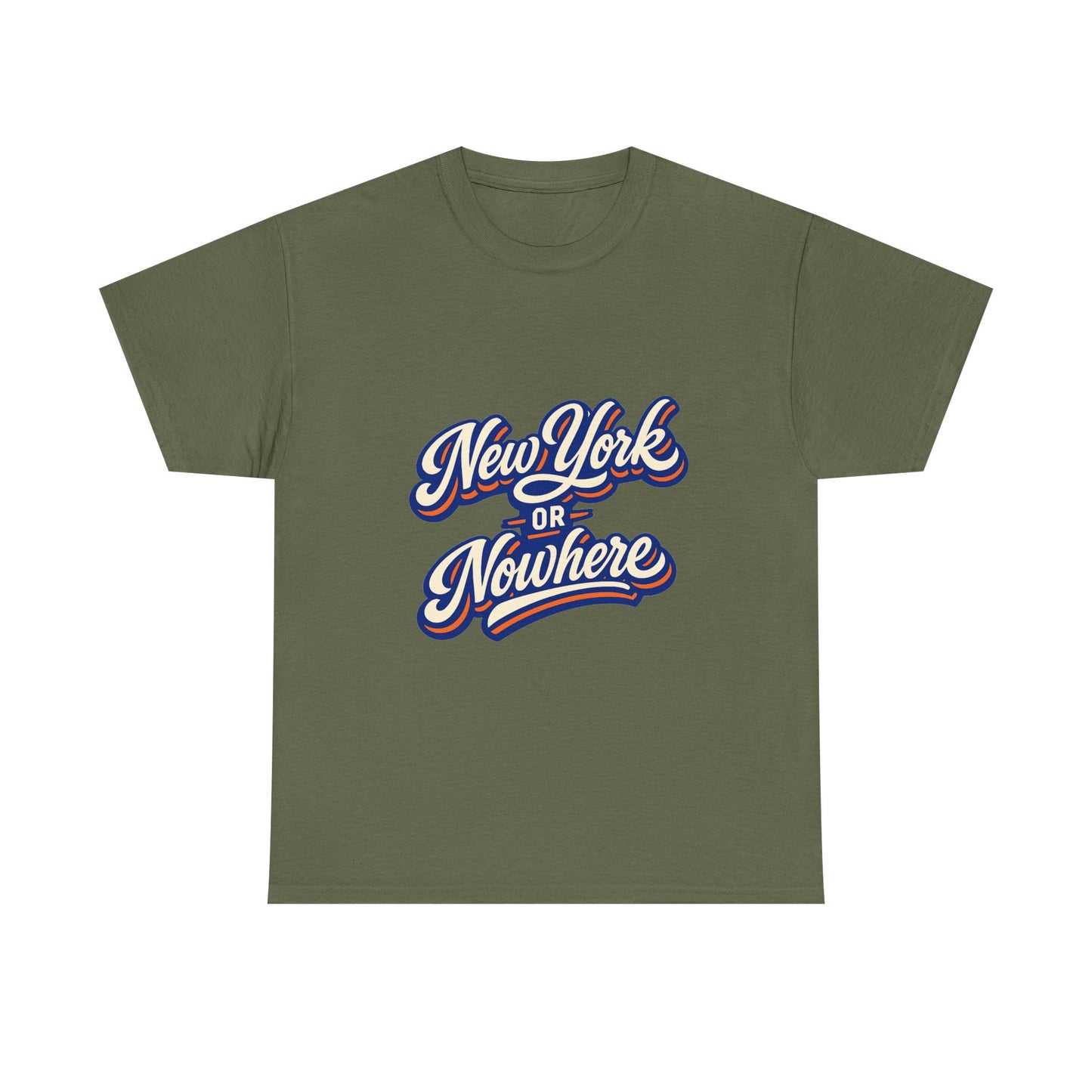 New York or Nowhere T-Shirt | Vintage Script NYC Tee