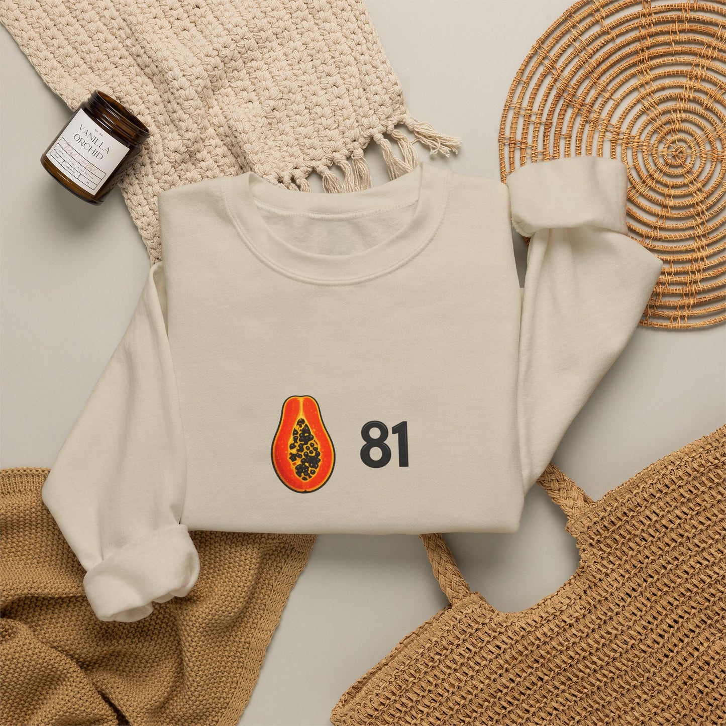 Papaya 81 Crewneck Sweatshirt Oscar Piastri Inspired