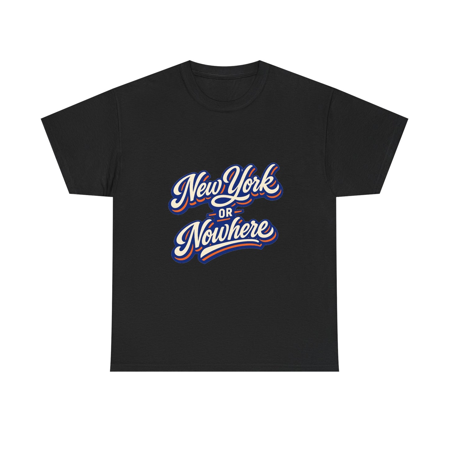 New York or Nowhere T-Shirt | Vintage Script NYC Tee