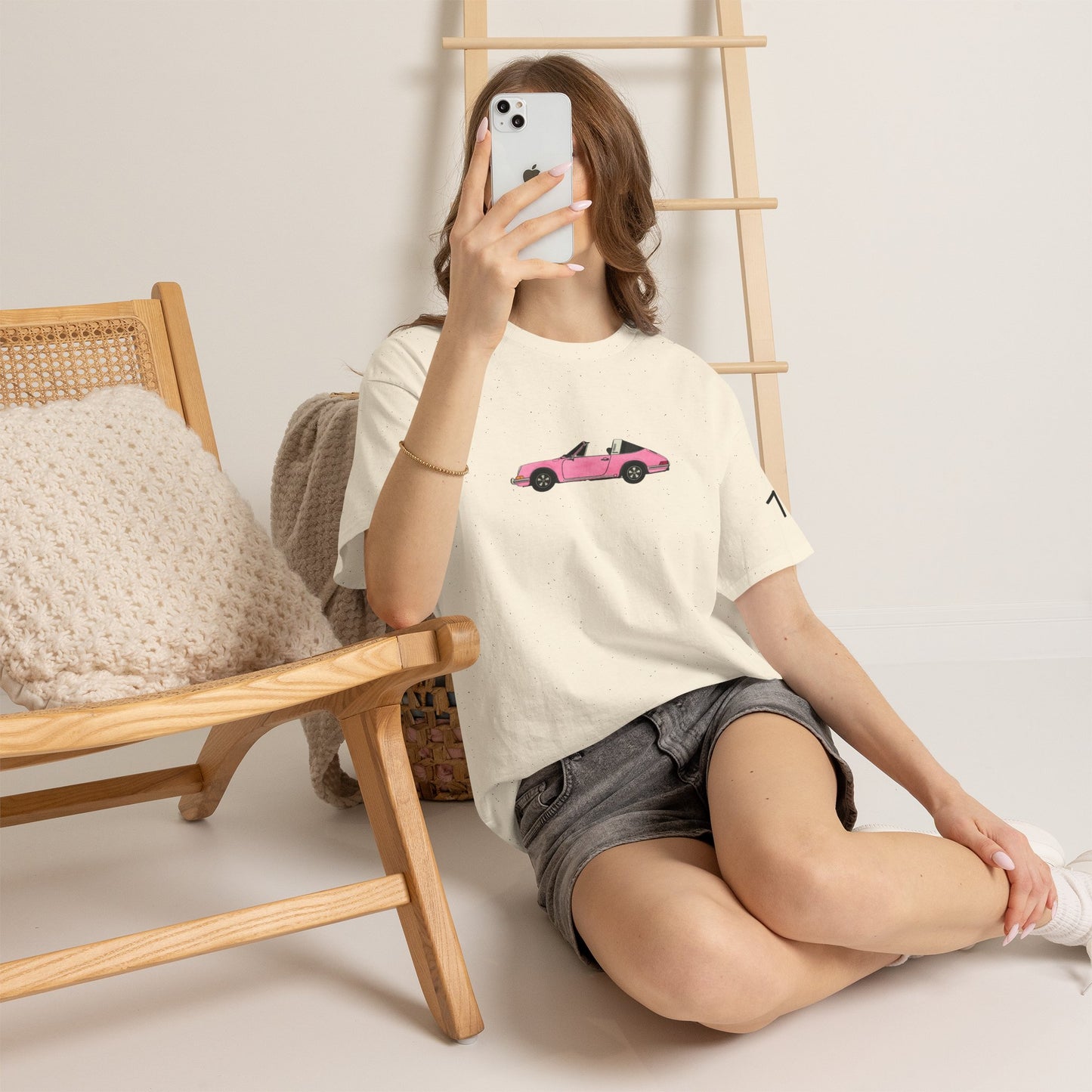 Classic Pink Convertible Car Tee