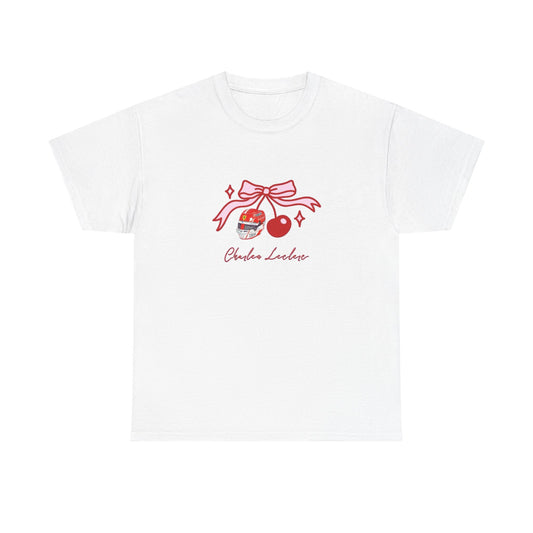 Charles Leclerc Aesthetic Cherry Candy Bow Tee