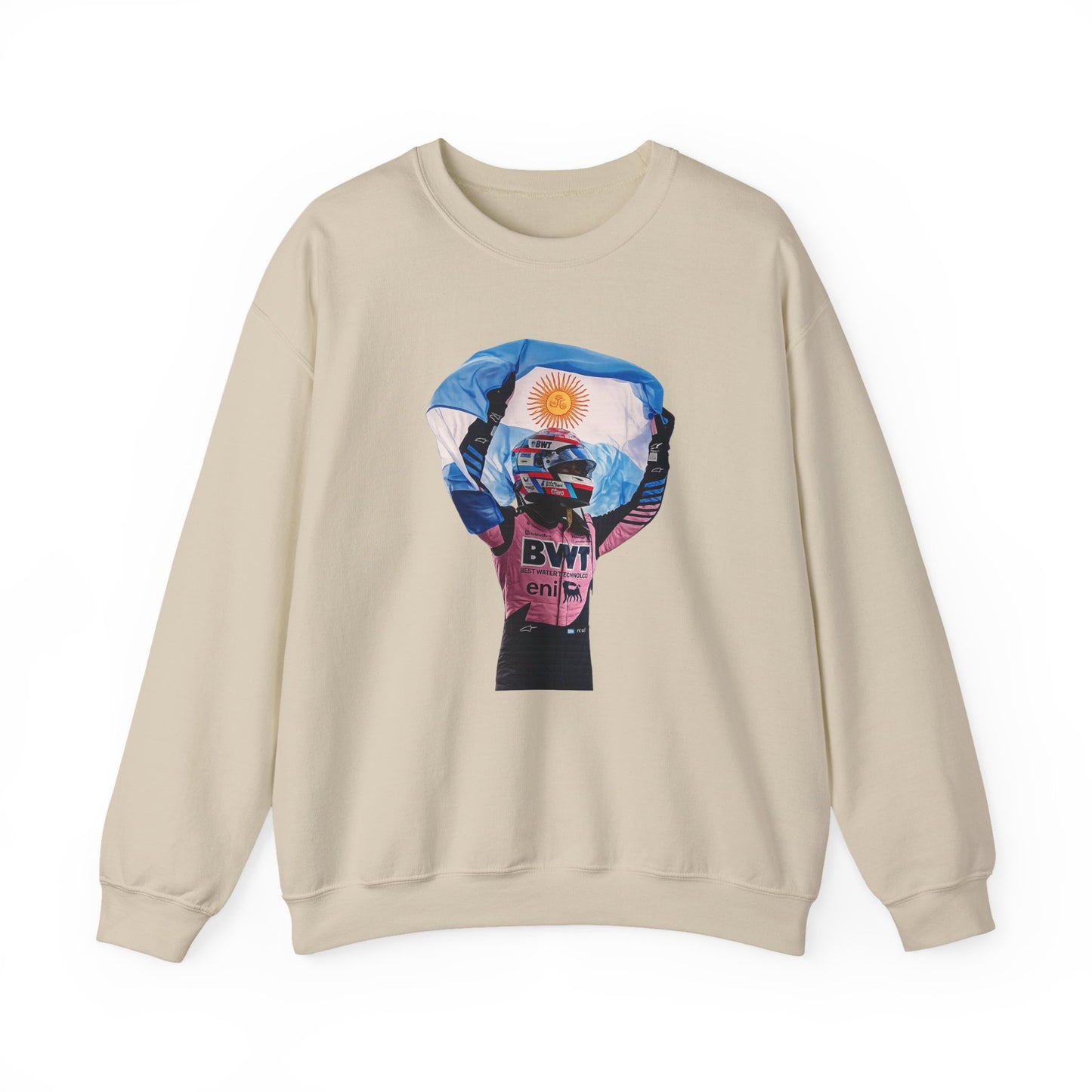 Franco Colapinto With Argentinian Flag Crewneck Sweatshirt