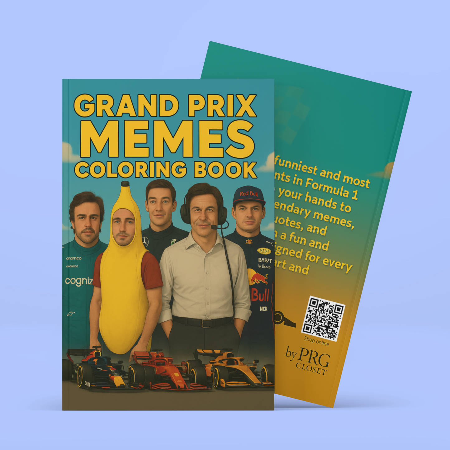 Grand Prix Memes Coloring Book – Funny Formula 1 Coloring Pages