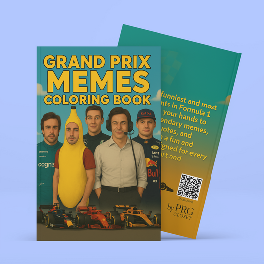 Grand Prix Memes Coloring Book – Funny Formula 1 Coloring Pages